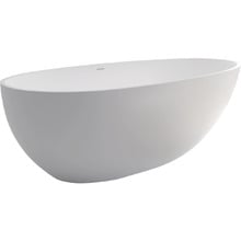 Bahama Matte White Freestanding Bath with Overflow